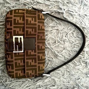 Fendi Baguette in Silver hardware